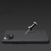 Pokrowiec etui Nillkin Frosted Shield czarne Xiaomi Mi 11 Lite / 5