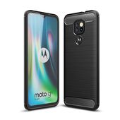 etui pancerne etui Tech-Protect TPU Carbon czarne do MOTOROLA Moto E7 Plus