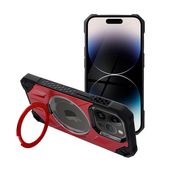 Pokrowiec etui pancerne Armor Mag Cover MagSafe czerwone do APPLE iPhone 15 Pro Max