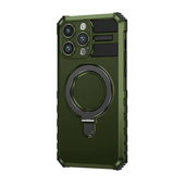 Pokrowiec etui pancerne Armor Magsafe Metal Ring Case zielone do APPLE iPhone 13 Pro