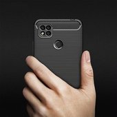 Pokrowiec etui pancerne Karbon Case czarne Oppo A15s / 3