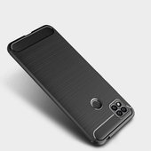 Pokrowiec etui pancerne Karbon Case czarne Oppo A15s / 5