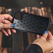 Pokrowiec etui pancerne Karbon Case czarne SAMSUNG Galaxy A13 / 6