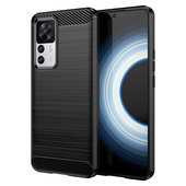Pokrowiec etui pancerne Karbon Case czarne do Xiaomi 12T Pro