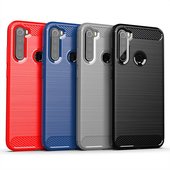 Pokrowiec etui pancerne Karbon Case czarne Xiaomi Redmi Note 8 / 4