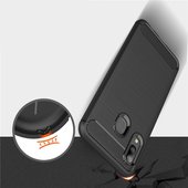 Pokrowiec etui pancerne Karbon Case granatowe SAMSUNG Galaxy A20e / 3