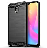 Pokrowiec etui pancerne Karbon Case czarne do Xiaomi Redmi 8A