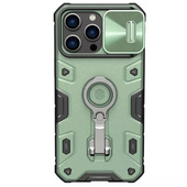 Pokrowiec etui pancerne Nillkin CamShield Armor zielone do APPLE iPhone 14 Pro