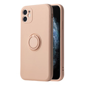 Pokrowiec etui pancerne Pastel Ring jasnoróżowe do SAMSUNG Galaxy A52s 5G