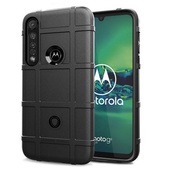 etui na ty� etui pancerne Rugged Shield czarne do MOTOROLA Moto G8 Plus