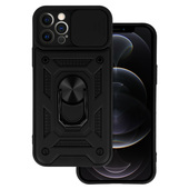 Pokrowiec etui pancerne Slide Camera Armor Case czarne do APPLE iPhone 12 Pro
