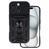 Pokrowiec etui pancerne Slide Camera Armor Case czarne do APPLE iPhone 16 Pro Max