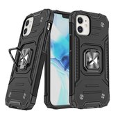 Pokrowiec etui pancerne Wozinsky Ring Armor czarne do APPLE iPhone 12 Mini