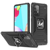 Pokrowiec etui pancerne Wozinsky Ring Armor czarne do SAMSUNG Galaxy A52s 5G
