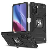 Pokrowiec etui pancerne Wozinsky Ring Armor czarne do Xiaomi Redmi K40