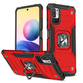 Pokrowiec etui pancerne Wozinsky Ring Armor czerwone do Xiaomi Redmi Note 10 5G