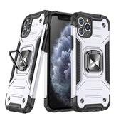 Pokrowiec etui pancerne Wozinsky Ring Armor srebrne do SAMSUNG Galaxy M31s