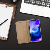 Pokrowiec etui Portfelowe z ramką Vennus Book złote APPLE iPhone 16 Pro Max / 6