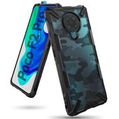 Pokrowiec etui Ringke Fusion X Camo Czarne do Xiaomi Poco F2 Pro