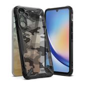 Pokrowiec etui Ringke Fusion X Camo czarne do SAMSUNG Galaxy A34 5G