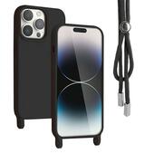Pokrowiec etui Rope Case ze sznurkiem czarne do APPLE iPhone 16 Pro Max