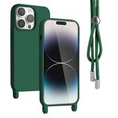 Pokrowiec etui Rope Case ze sznurkiem zielone do SAMSUNG Galaxy A25 5G