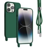 etui silikonowe etui Rope Case ze sznurkiem zielone do SAMSUNG Galaxy S25