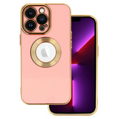 Pokrowiec etui silikonowe Beauty Case rowe do APPLE iPhone 13 Pro