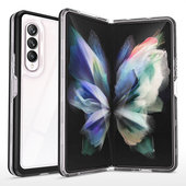 Pokrowiec etui silikonowe Clear 3w1 czarne SAMSUNG Galaxy Z Fold 4