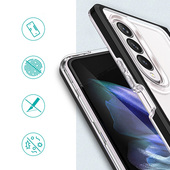 Pokrowiec etui silikonowe Clear 3w1 czarne SAMSUNG Galaxy Z Fold 4 / 2