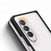 Pokrowiec etui silikonowe Clear 3w1 czarne SAMSUNG Galaxy Z Fold 4 / 3
