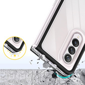 Pokrowiec etui silikonowe Clear 3w1 czarne SAMSUNG Galaxy Z Fold 4 / 6