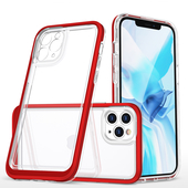 etui prze�roczyste etui silikonowe Clear 3w1 czerwone do APPLE iPhone 11 Pro Max