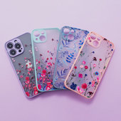 Pokrowiec etui silikonowe Design Case Kwiaty miętowe APPLE iPhone 13 Pro Max / 7