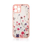 Pokrowiec etui silikonowe Design Case Kwiaty rowe do APPLE iPhone 13