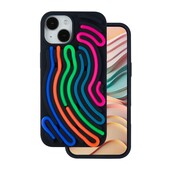 Pokrowiec Etui silikonowe DIY Snake czarne do APPLE iPhone 14