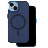 Pokrowiec etui silikonowe Frozen Mag granatowe do APPLE iPhone 16 Pro Max
