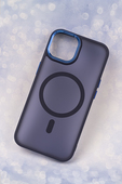 Pokrowiec etui silikonowe Frozen Mag granatowe APPLE iPhone 16 Pro Max / 9