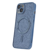 Pokrowiec etui silikonowe Glitter Chrome Mag niebieskie do APPLE iPhone 14 Pro