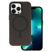 Pokrowiec etui silikonowe Magnetic Frosted Case czarne do APPLE iPhone 11 Pro Max