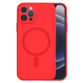 Pokrowiec etui silikonowe MagSilicone czerwone do APPLE iPhone 12 Pro