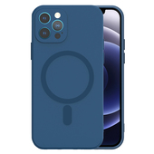 Pokrowiec etui silikonowe MagSilicone granatowe do APPLE iPhone 12 Pro