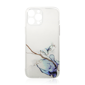Pokrowiec etui silikonowe Marble Case niebieskie do APPLE iPhone 13 Pro Max