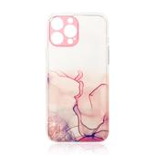 Pokrowiec etui silikonowe Marble Case r�owe do APPLE iPhone 12