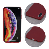 Pokrowiec Nakładka z matowego silikonu Back Case Matt burgundowa SAMSUNG Galaxy A52s 5G / 3
