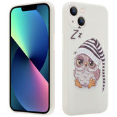Pokrowiec etui silikonowe MX Owl Sleepy beowe do APPLE iPhone 12 Pro