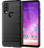 etui pancerne etui pancerne Karbon Case czarne do MOTOROLA One Action