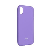 Pokrowiec etui silikonowe Roar Colorful Jelly Case fioletowe do APPLE iPhone X
