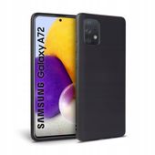 Pokrowiec etui Silikonowe Tech-protect Icon czarne do SAMSUNG Galaxy A72