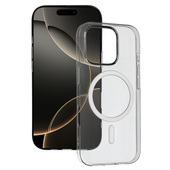 Pokrowiec etui silikonowe Transparent Slim Magsafe Case szare do APPLE iPhone 16 Pro Max